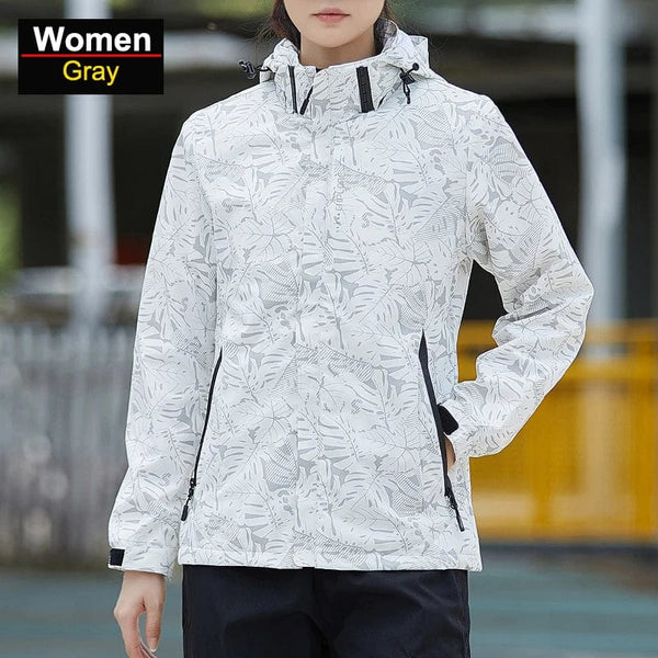 Planet Gates CHRLCK Women's Waterproof Hiking Jacket Reflective Windproof Running Jacket Women Camping Fishing Hunting Trekking Coats
