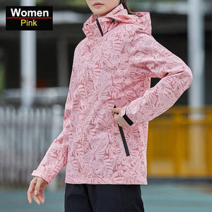 Planet Gates CHRLCK Women's Waterproof Hiking Jacket Reflective Windproof Running Jacket Women Camping Fishing Hunting Trekking Coats