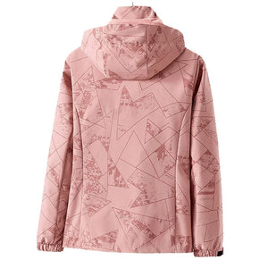 Planet Gates CHRLCK Women's Waterproof Hiking Jacket Reflective Windproof Running Jacket Women Camping Fishing Hunting Trekking Coats