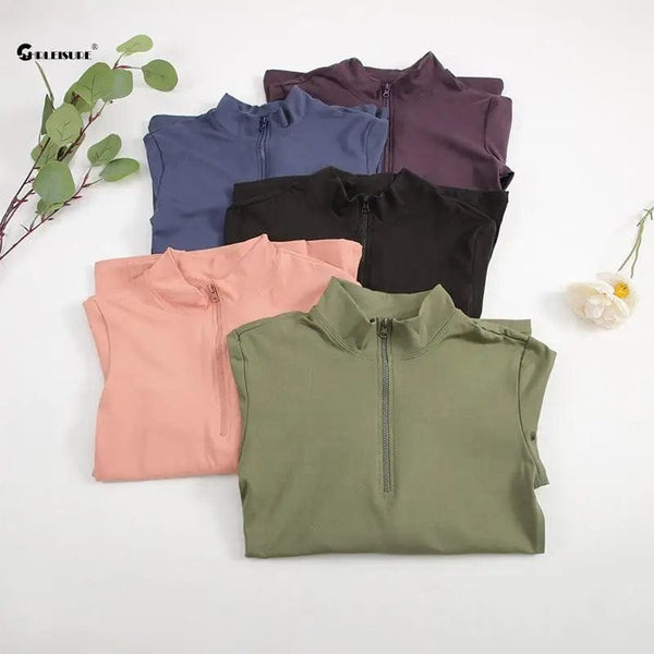 Planet Gates CHRLEISURE Long Sleeve Yoga Shirts Sport Top Fitness Yoga Top Gym Top Sports Wear For Women Push Up Running Full Sleeve Clothes