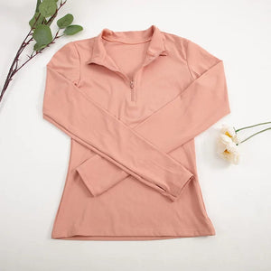 Planet Gates CHRLEISURE Long Sleeve Yoga Shirts Sport Top Fitness Yoga Top Gym Top Sports Wear For Women Push Up Running Full Sleeve Clothes