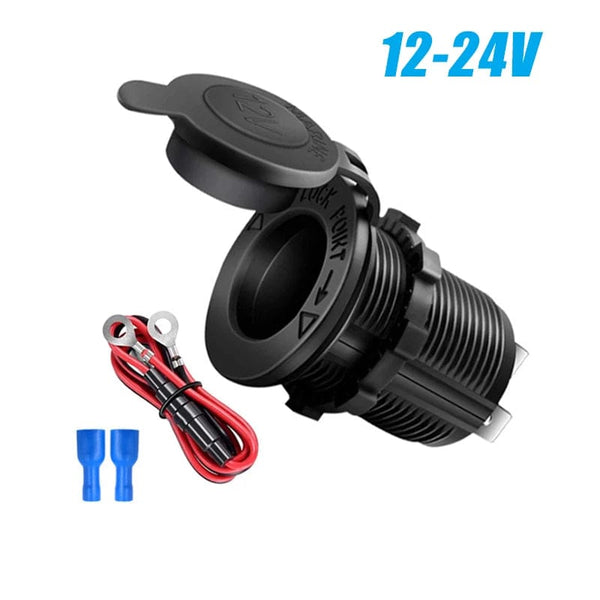 Planet Gates Cigarette Lighter Socket Car Marine Motorcycle ATV RV Lighter Socket Power Outlet Socket Receptacle 12V Waterproof Plug