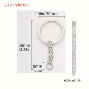 Planet Gates Classic 1pc Acrylic Material, Cute Elephant Shape, Car Key Chain, Keychain, Gift Gift, Decoration