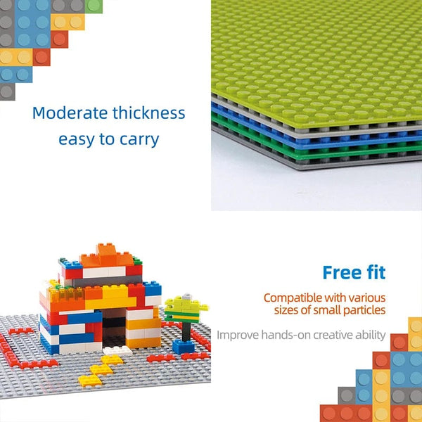 Planet Gates Classic Baseplate 50x50 Dots Building Blocks Bricks Base Plates DIY Plastic Board Building Blocks Baseplates Construction Toys
