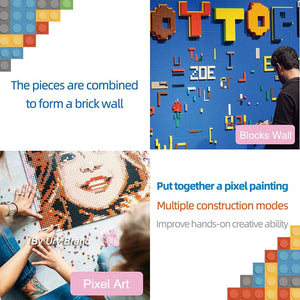 Planet Gates Classic Baseplate 50x50 Dots Building Blocks Bricks Base Plates DIY Plastic Board Building Blocks Baseplates Construction Toys