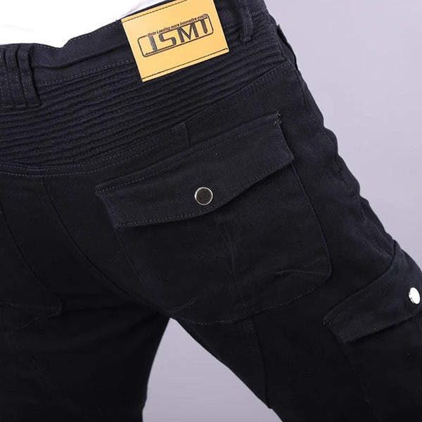 Planet Gates Classic Mens Motorcycle Jeans Outdoor Riding Pants With Protective Gear Moto Jeans Knee Pads Removable Motorbike Trousers