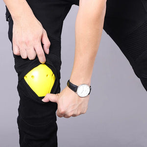 Planet Gates Classic Mens Motorcycle Jeans Outdoor Riding Pants With Protective Gear Moto Jeans Knee Pads Removable Motorbike Trousers