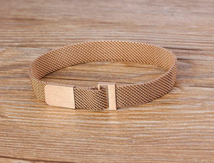 Planet Gates Classic Stainless Steel Magnetic Mesh Strap Bracelets Watch Strap 7 Colors Choice For Men and Women Lovers Bangle Jewelry Gift