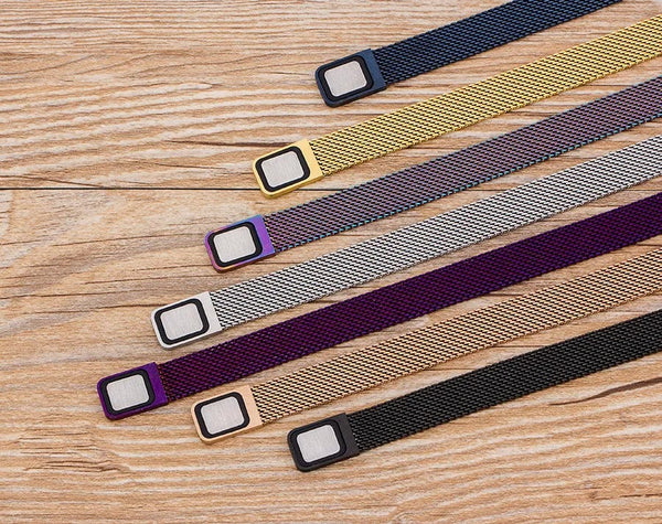 Planet Gates Classic Stainless Steel Magnetic Mesh Strap Bracelets Watch Strap 7 Colors Choice For Men and Women Lovers Bangle Jewelry Gift