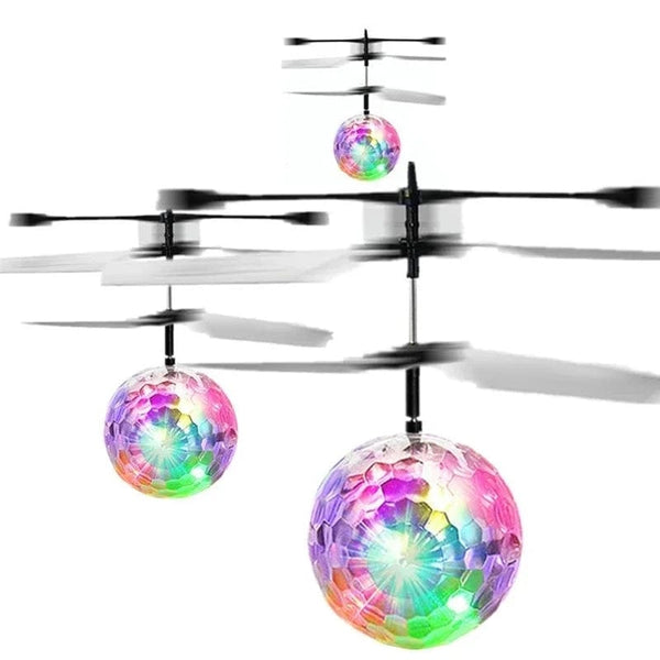 Planet Gates Clear 1Pc Colorful Mini Drone Shinning LED Drone Flying Ball Helicopter Light Crystal Ball Induction Quadcopter Aircraft Kids Toys