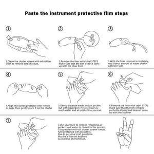 Planet Gates Clear Motorcycle Screen Protector TFT Connectivity Display Instrument Film For BMW F900R F900XR F750GS F850GS R1200GS R1250GS R1250R