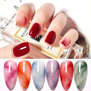 Planet Gates Clear UV Gradient Blossom Gel Nail Polish Blossoming Smook Effect Watercolor Nail Gel Soak off Functional Nail Gel 15ml