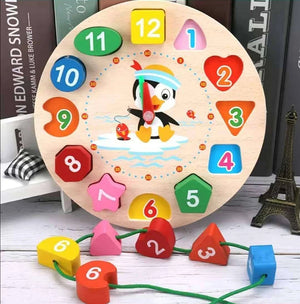 Planet Gates Clock-WT411M Kids Montessori Toy Worm Eat Fruit Wooden Puzzle Toy Fingers Flexible Training Twisting Worm Educational Toys for Children Gifts