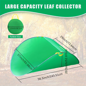 Planet Gates Cloth Bag Style 1 Pack, Leaf Collector, Portable Pop Up Leaf Bags, Foldable Leaf Pick Up Tools Leaf Loader, Reusable Yard Garden Bags For Leaves Lawn Trash