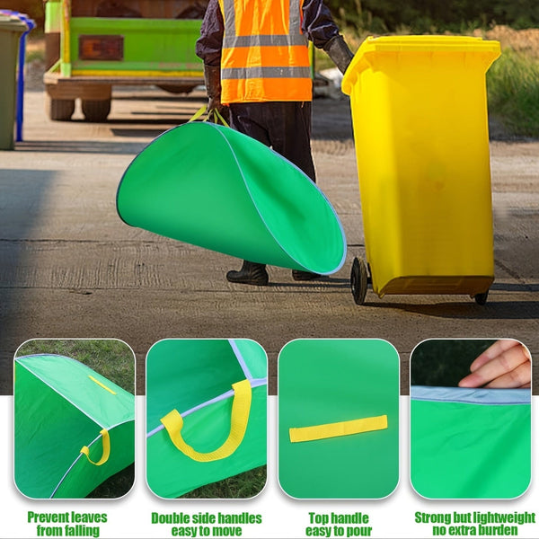 Planet Gates Cloth Bag Style 1 Pack, Leaf Collector, Portable Pop Up Leaf Bags, Foldable Leaf Pick Up Tools Leaf Loader, Reusable Yard Garden Bags For Leaves Lawn Trash