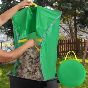 Planet Gates Cloth Bag Style 1 Pack, Leaf Collector, Portable Pop Up Leaf Bags, Foldable Leaf Pick Up Tools Leaf Loader, Reusable Yard Garden Bags For Leaves Lawn Trash