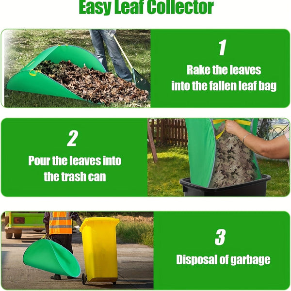 Planet Gates Cloth Bag Style 1 Pack, Leaf Collector, Portable Pop Up Leaf Bags, Foldable Leaf Pick Up Tools Leaf Loader, Reusable Yard Garden Bags For Leaves Lawn Trash