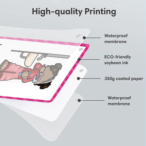 Planet Gates Clothes 15Pcs Montessori Kids English Words Learning Flashcards Early Educational Cards Classroom Supplies Kindergarten Teacher Teaching Aids