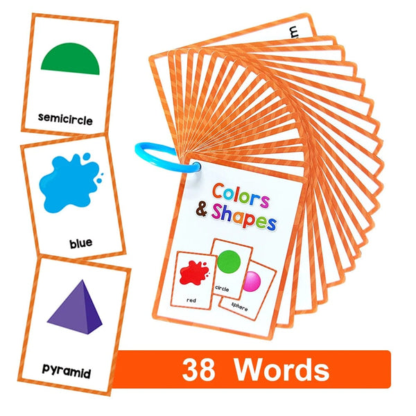 Planet Gates Clothes 15Pcs Montessori Kids English Words Learning Flashcards Early Educational Cards Classroom Supplies Kindergarten Teacher Teaching Aids