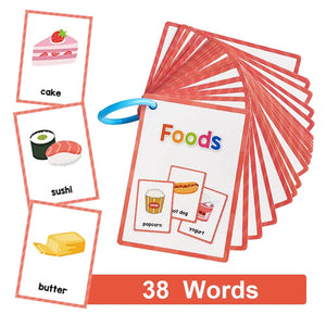 Planet Gates Clothes 15Pcs Montessori Kids English Words Learning Flashcards Early Educational Cards Classroom Supplies Kindergarten Teacher Teaching Aids