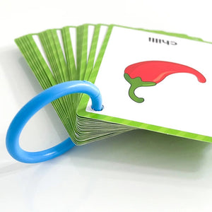 Planet Gates Clothes 15Pcs Montessori Kids English Words Learning Flashcards Early Educational Cards Classroom Supplies Kindergarten Teacher Teaching Aids