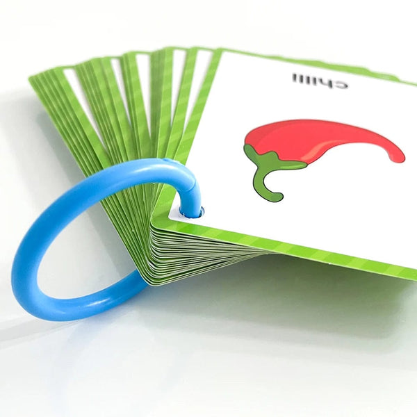 Planet Gates Clothes 15Pcs Montessori Kids English Words Learning Flashcards Early Educational Cards Classroom Supplies Kindergarten Teacher Teaching Aids