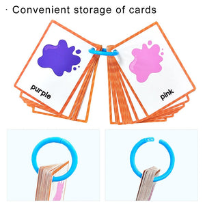 Planet Gates Clothes 15Pcs Montessori Kids English Words Learning Flashcards Early Educational Cards Classroom Supplies Kindergarten Teacher Teaching Aids
