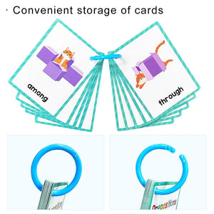 Planet Gates Clothes 15Pcs Montessori Kids English Words Learning Flashcards Early Educational Cards Classroom Supplies Kindergarten Teacher Teaching Aids