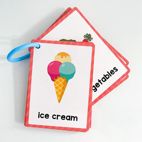 Planet Gates Clothes 15Pcs Montessori Kids English Words Learning Flashcards Early Educational Cards Classroom Supplies Kindergarten Teacher Teaching Aids