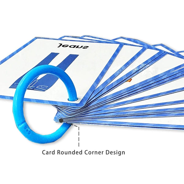 Planet Gates Clothes 15Pcs Montessori Kids English Words Learning Flashcards Early Educational Cards Classroom Supplies Kindergarten Teacher Teaching Aids