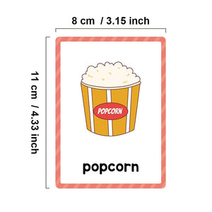 Planet Gates Clothes 15Pcs Montessori Kids English Words Learning Flashcards Early Educational Cards Classroom Supplies Kindergarten Teacher Teaching Aids