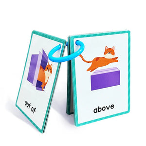 Planet Gates Clothes 15Pcs Montessori Kids English Words Learning Flashcards Early Educational Cards Classroom Supplies Kindergarten Teacher Teaching Aids