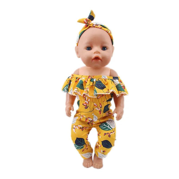 Planet Gates Clothes For Doll Baby Pink Series Swimsuit Fit 18 Inch American And 43 Cm Reborn Doll Accessories, Russian OG Girl Doll DIY Toys