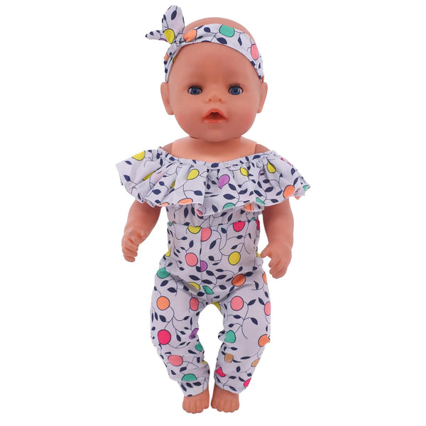 Planet Gates Clothes For Doll Baby Pink Series Swimsuit Fit 18 Inch American And 43 Cm Reborn Doll Accessories, Russian OG Girl Doll DIY Toys