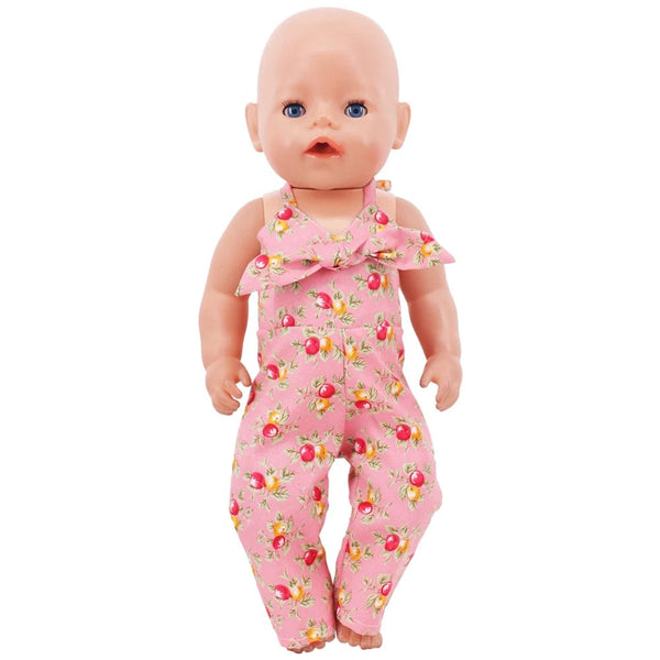 Planet Gates Clothes For Doll Baby Pink Series Swimsuit Fit 18 Inch American And 43 Cm Reborn Doll Accessories, Russian OG Girl Doll DIY Toys