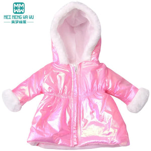 Planet Gates Clothes for Dolls Fits 43cm Toy New Born Doll american doll Fashion cotton jacket pink rose red white purple