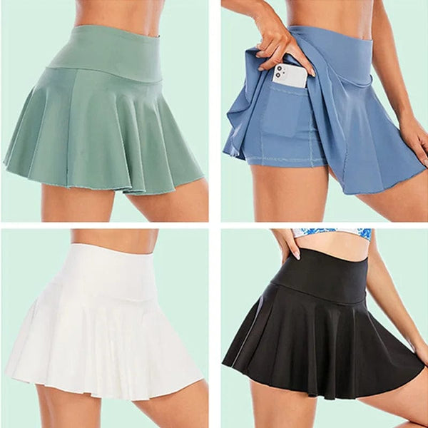 Planet Gates Cloud Hide Fitness Tennis Skirts Badminton Golf S-XXXL Skirt High Waist Shorts Women Athletic Running Sport Girls Pleated Skorts