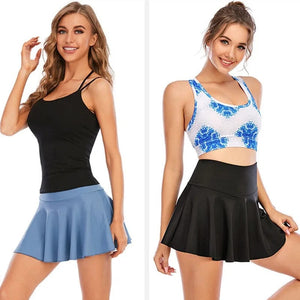 Planet Gates Cloud Hide Fitness Tennis Skirts Badminton Golf S-XXXL Skirt High Waist Shorts Women Athletic Running Sport Girls Pleated Skorts