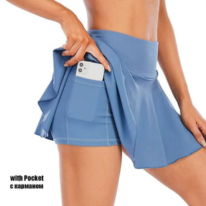 Planet Gates Cloud Hide Fitness Tennis Skirts Badminton Golf S-XXXL Skirt High Waist Shorts Women Athletic Running Sport Girls Pleated Skorts