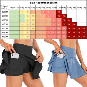 Planet Gates Cloud Hide Fitness Tennis Skirts Badminton Golf S-XXXL Skirt High Waist Shorts Women Athletic Running Sport Girls Pleated Skorts