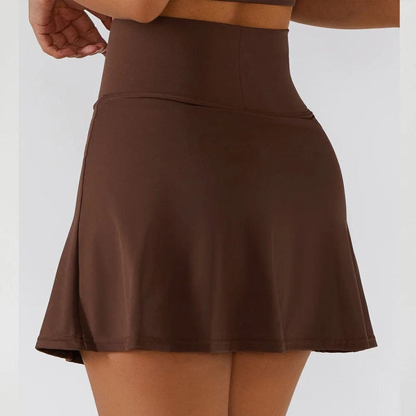 Planet Gates Cloud Hide Mini Safe Sports Skirt Workout Tennis Skirts for Women Dancing Fitness Shorts High Waist Quick Dry Running Skorts