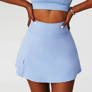 Planet Gates Cloud Hide Mini Safe Sports Skirt Workout Tennis Skirts for Women Dancing Fitness Shorts High Waist Quick Dry Running Skorts