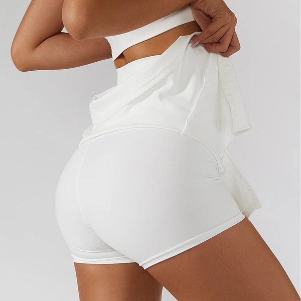 Planet Gates Cloud Hide Mini Safe Sports Skirt Workout Tennis Skirts for Women Dancing Fitness Shorts High Waist Quick Dry Running Skorts