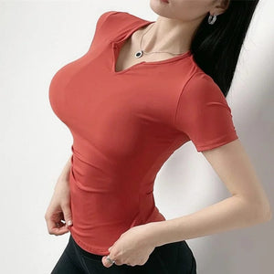 Planet Gates Cloud Hide Summer Yoga Shirts Women Sports Crop Top Running T Shirt Workout T-shirts Short Sleeve Fitness Quick Dry Sportswear