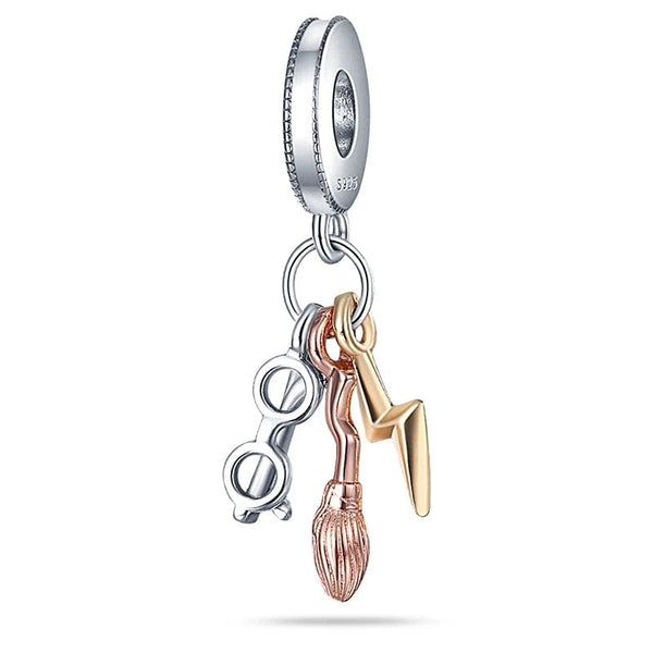 Planet Gates CMS1579-4 2024 Hot Selling 925 Silver Plated Magic Little Harry Charm Bead Pendant Suitable for Pandora Bracelet