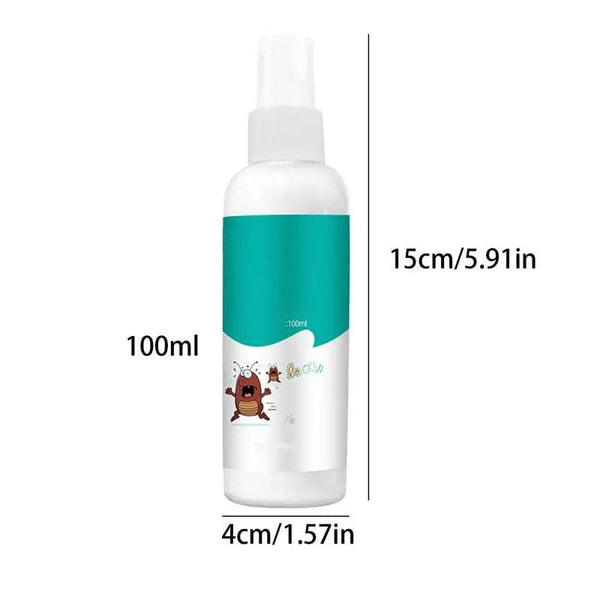 Planet Gates CN 100ml Flea Spray Domesticated Pet Cat & Dog Outdoor Spray Safely repels fleas on bedding Pet Protection Spray Flea Removal