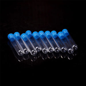 Planet Gates CN / 10pcs 10PCS 12x75mm Lab Clear Plastic Test Tube Round Bottom Tube Vial with Cap Office Lab Experiment Supplies