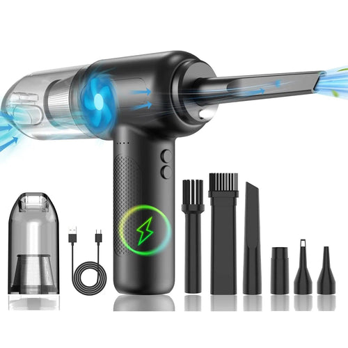 Planet Gates CN01 2 In 1 Compressed Air Duster Cordless Dust Blower Rechargeable Blow and Suck Vacuum Cleaner Electric For Computer Keyboard Sofa