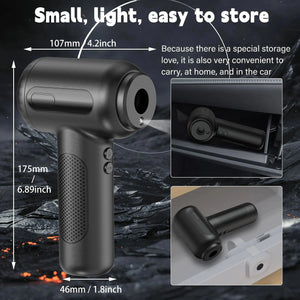 Planet Gates CN01 2 In 1 Compressed Air Duster Cordless Dust Blower Rechargeable Blow and Suck Vacuum Cleaner Electric For Computer Keyboard Sofa