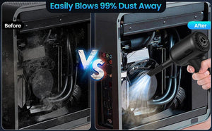 Planet Gates CN01 2 In 1 Compressed Air Duster Cordless Dust Blower Rechargeable Blow and Suck Vacuum Cleaner Electric For Computer Keyboard Sofa